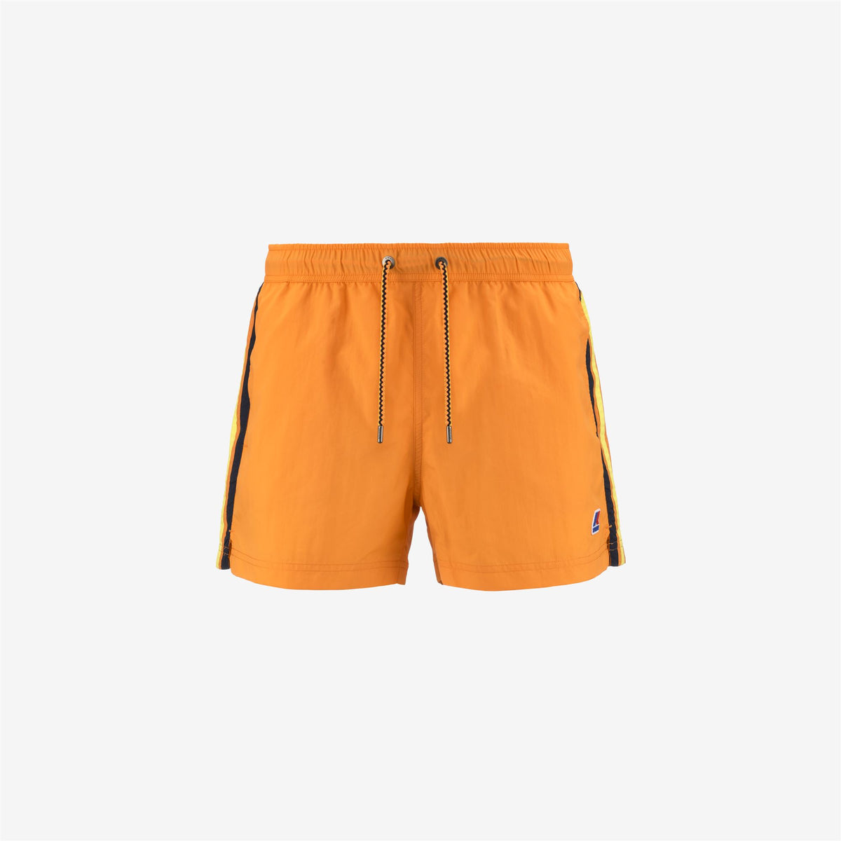 Bathing Suits_MAN_HAZEL TAPE_Swimming Trunks_Orange Saffron - Commercial 1