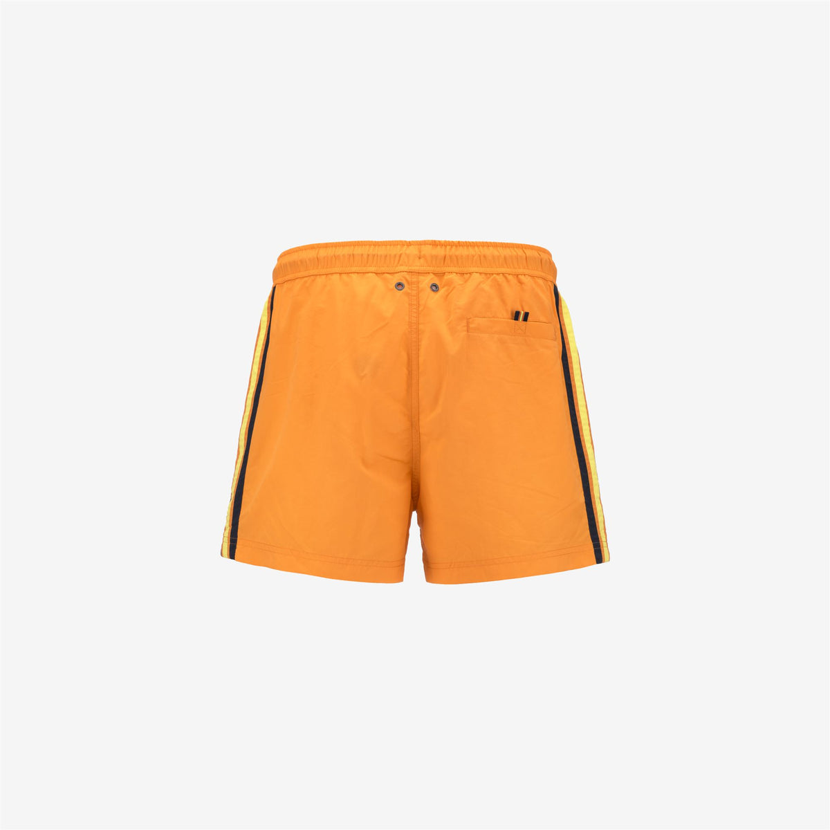 Bathing Suits_MAN_HAZEL TAPE_Swimming Trunks_Orange Saffron - Commercial 2
