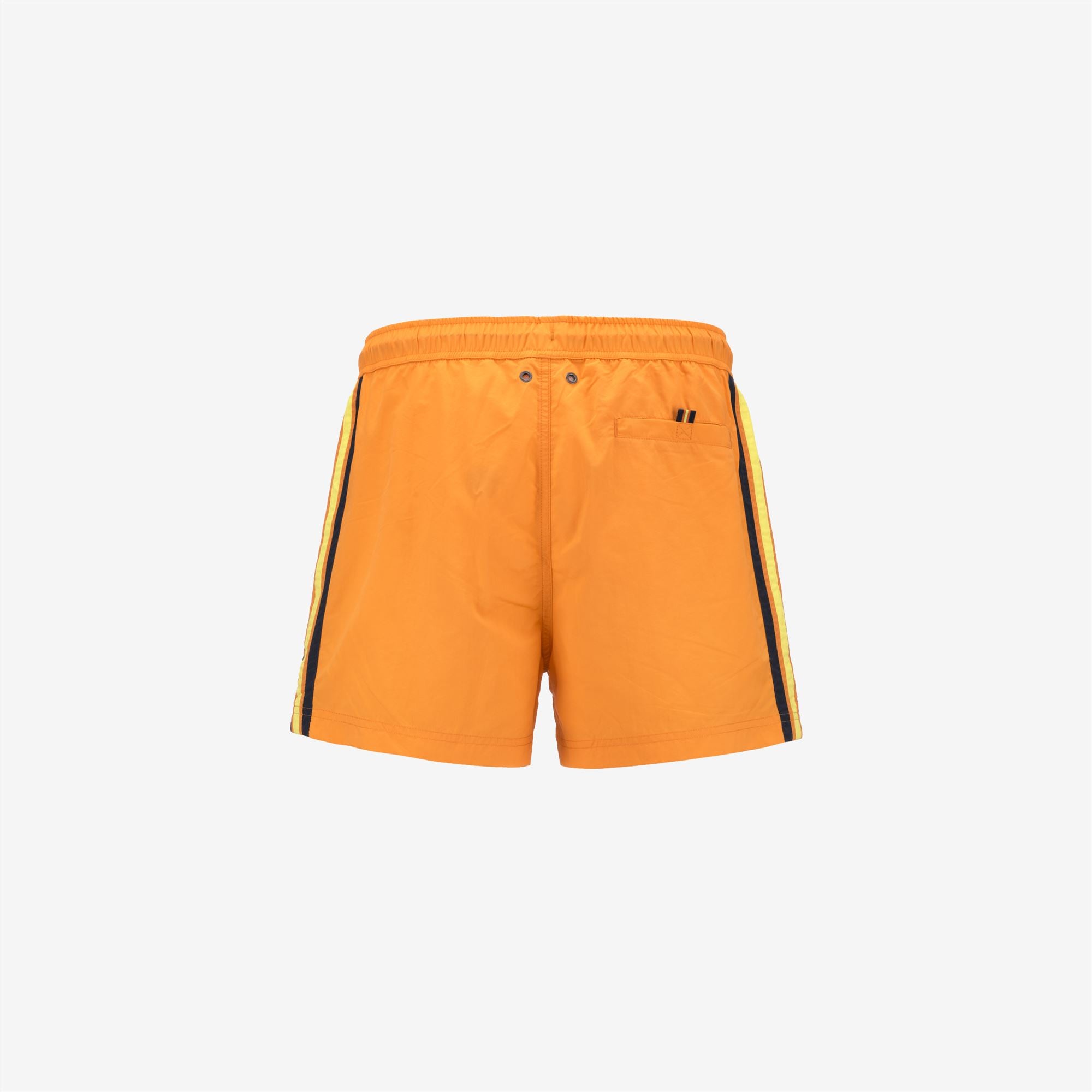 Bathing Suits_MAN_HAZEL TAPE_Swimming Trunks_Orange Saffron - Commercial 2