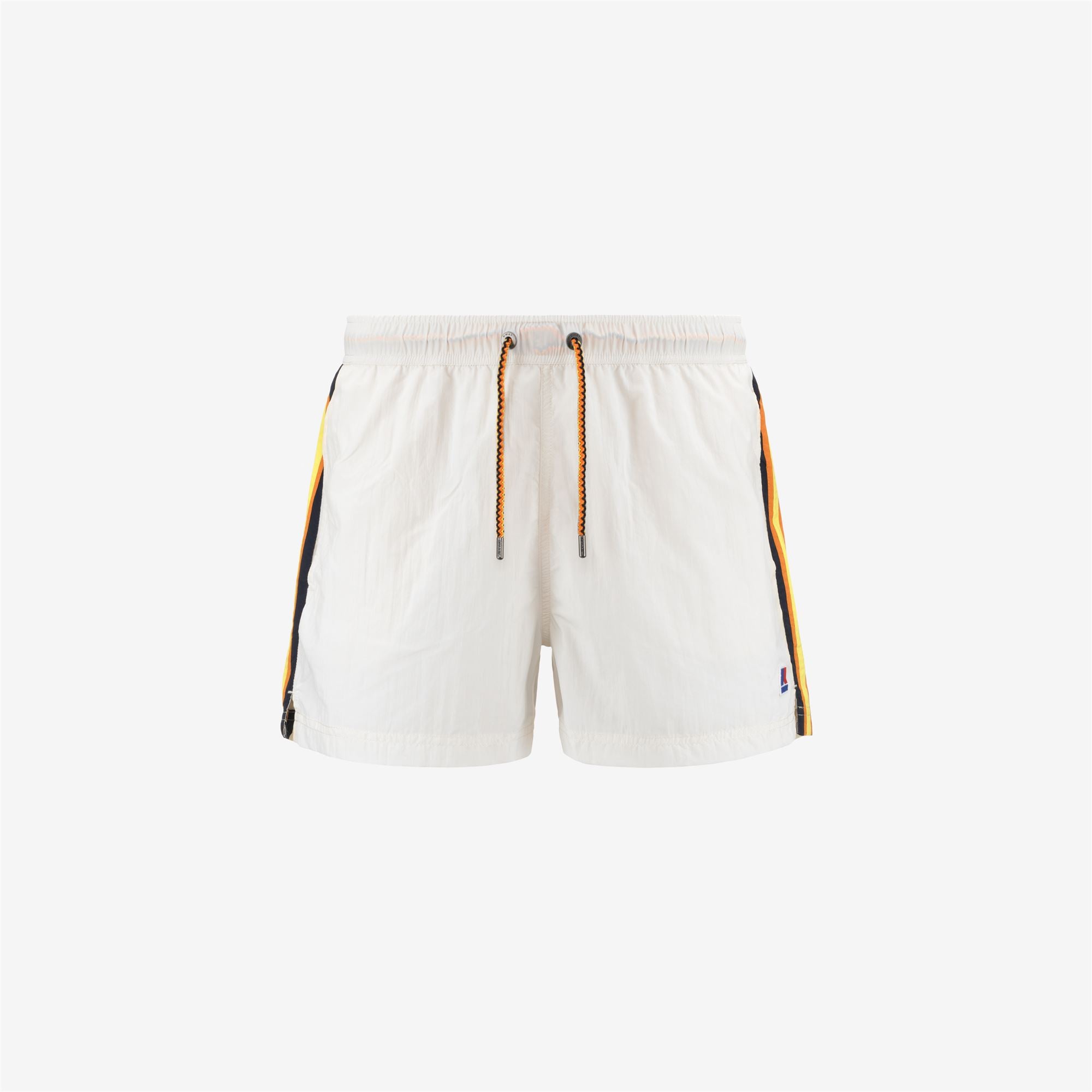 Bathing Suits_MAN_HAZEL TAPE_Swimming Trunks_White Snow - Commercial 1