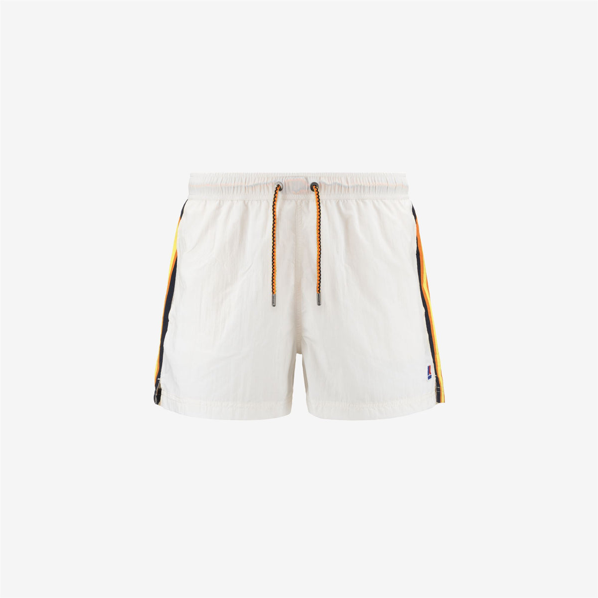 Bathing Suits_MAN_HAZEL TAPE_Swimming Trunks_White Snow - Commercial 1