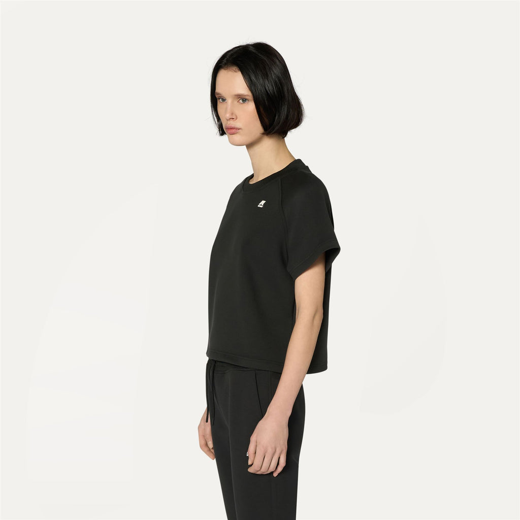 T-Shirts & Top_WOMAN_GUENDALINE LIGHT SPACER_T-Shirt_Black Pure - Commercial 5