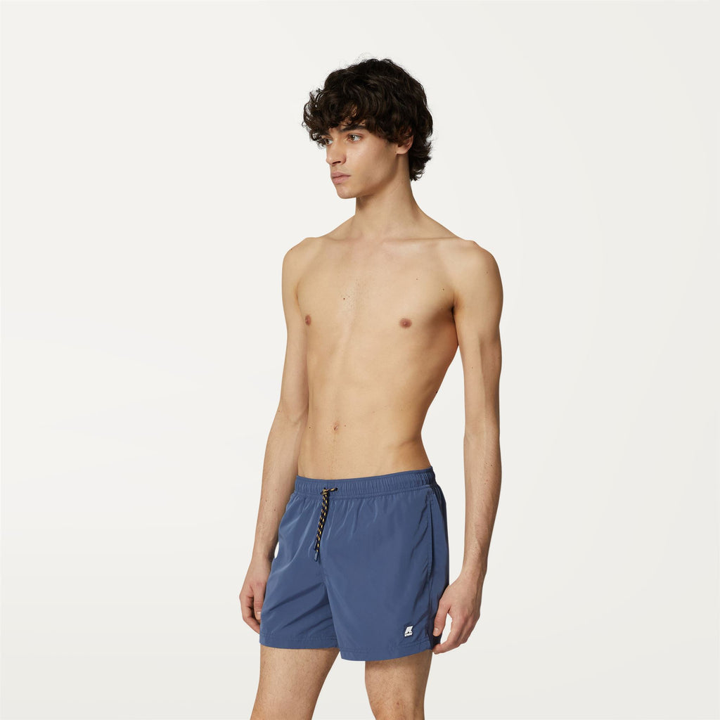 Bathing Suits_MAN_Hazel_Swimming Trunks_Blue Indigo - Commercial 5