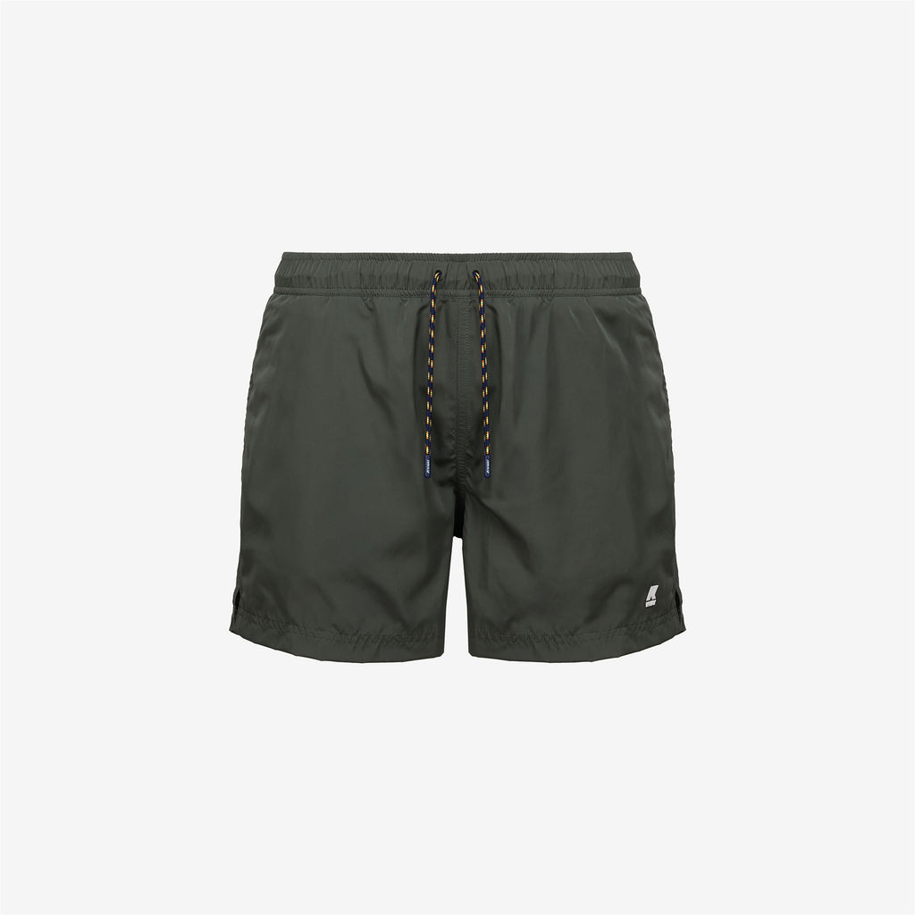 Bathing Suits_MAN_Hazel_Swimming Trunks_GREEN BLACKISH - Commercial 1