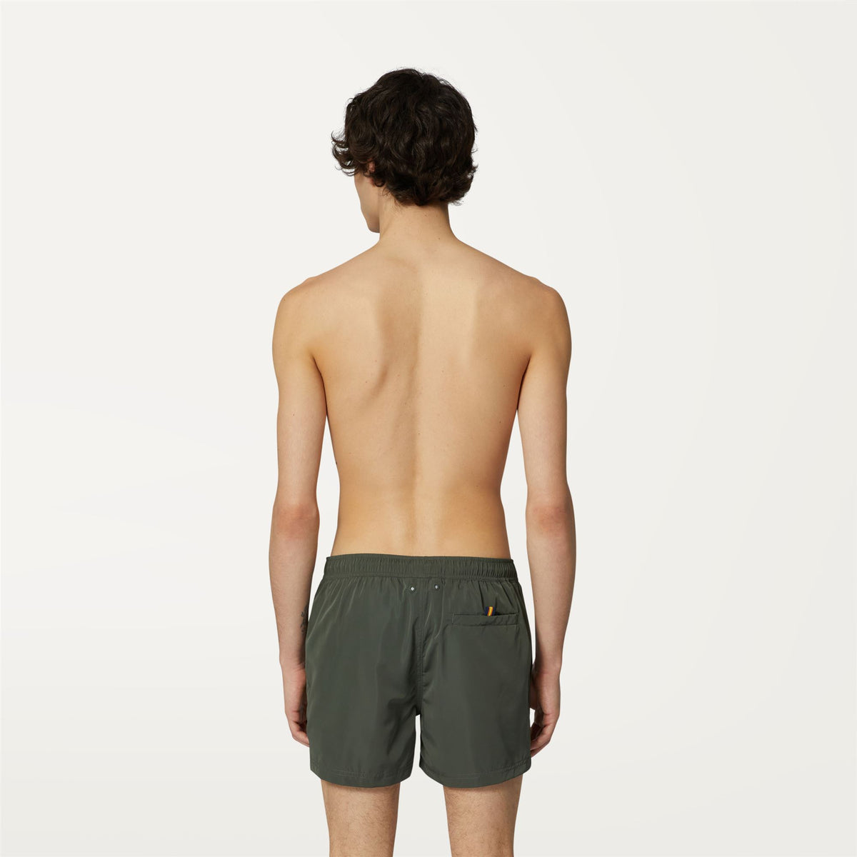 Bathing Suits_MAN_Hazel_Swimming Trunks_GREEN BLACKISH - Commercial 6