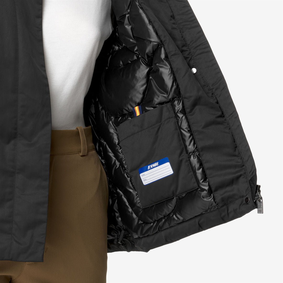 Giacca Corto Donna Invernale Nera Grigia con Isolamento Piuma main