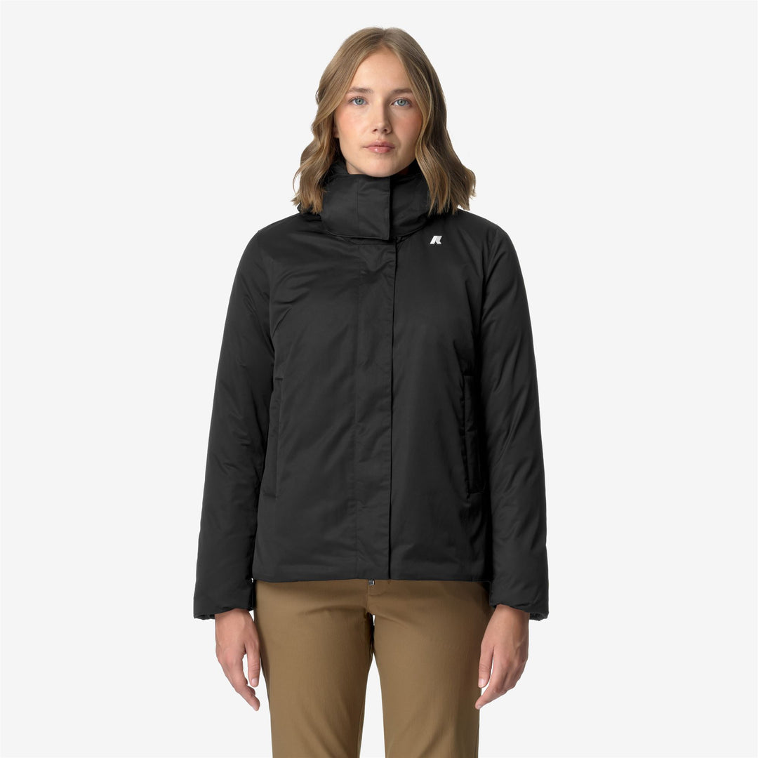 Giacca Corto Donna Invernale Nera Grigia con Isolamento Piuma main