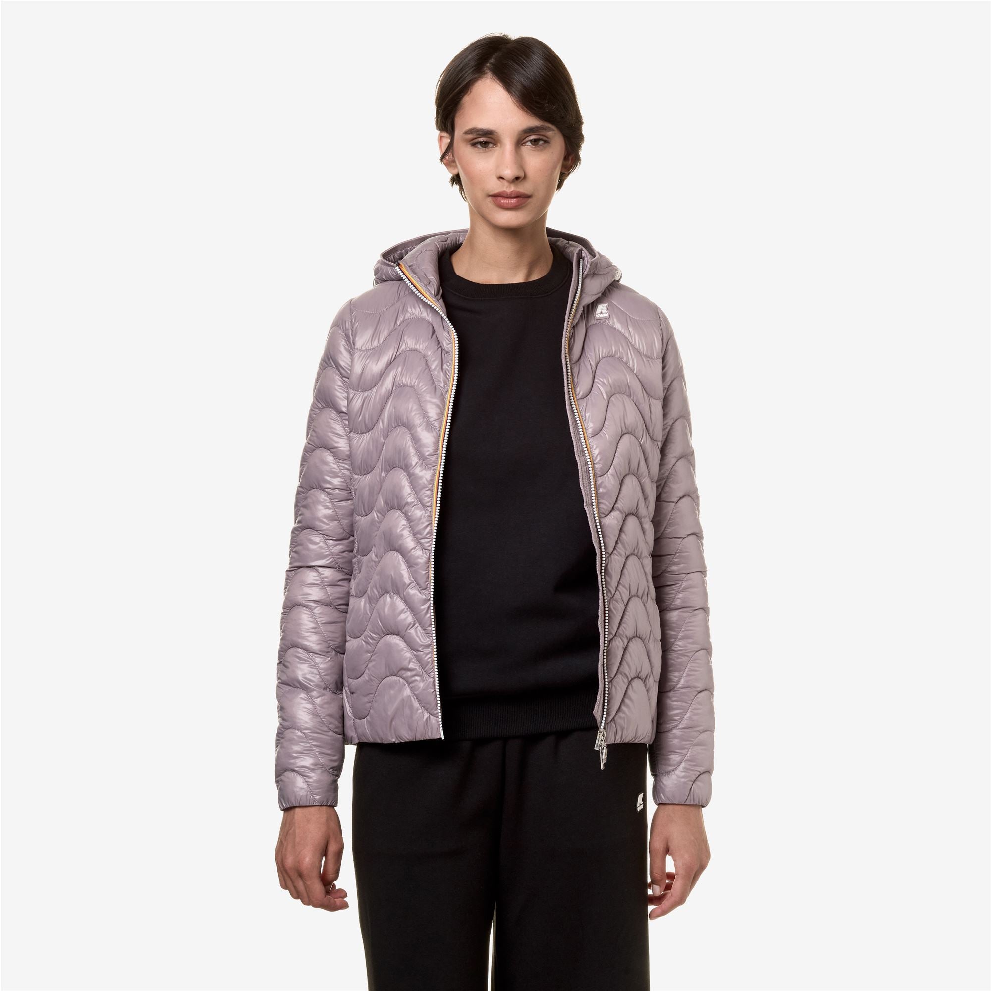 Jackets_Woman_LILY QUILTED WARM_Short_Violet Dusty - Commercial 4