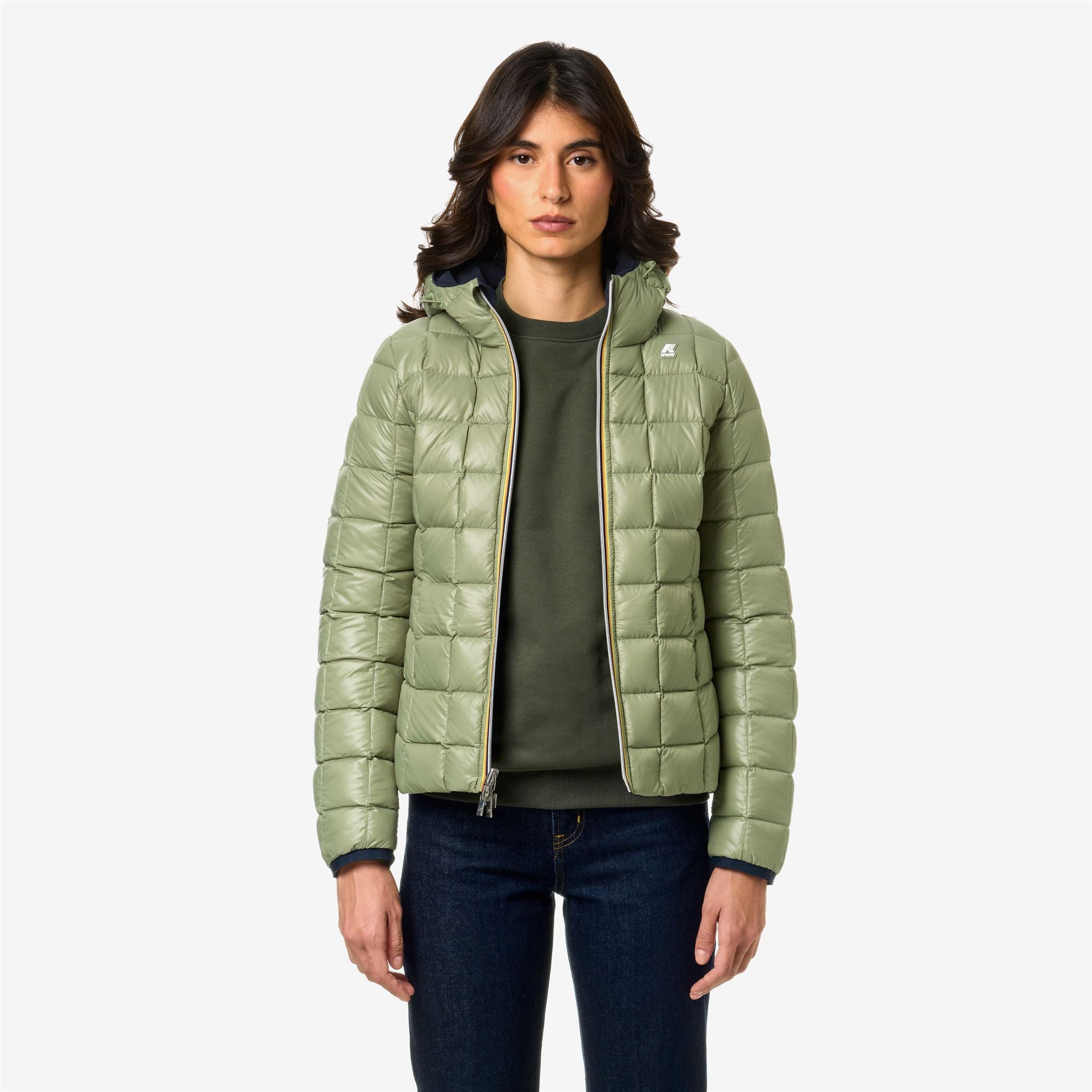 Jackets_Woman_LILY ST THERMO DOUBLE_Short_Blue D-Green S - Commercial 7
