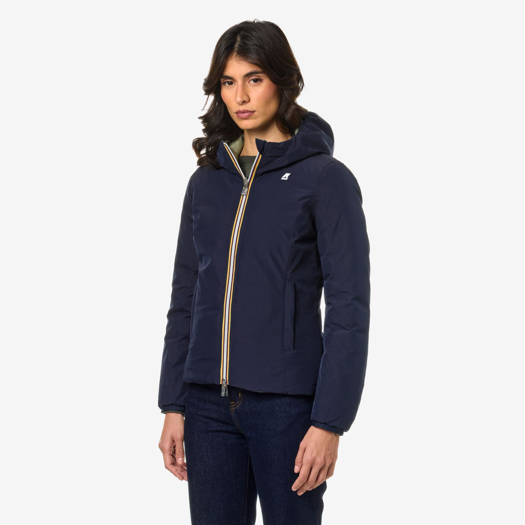 Jackets_Woman_LILY ST THERMO DOUBLE_Short_Blue D-Green S - Commercial 5