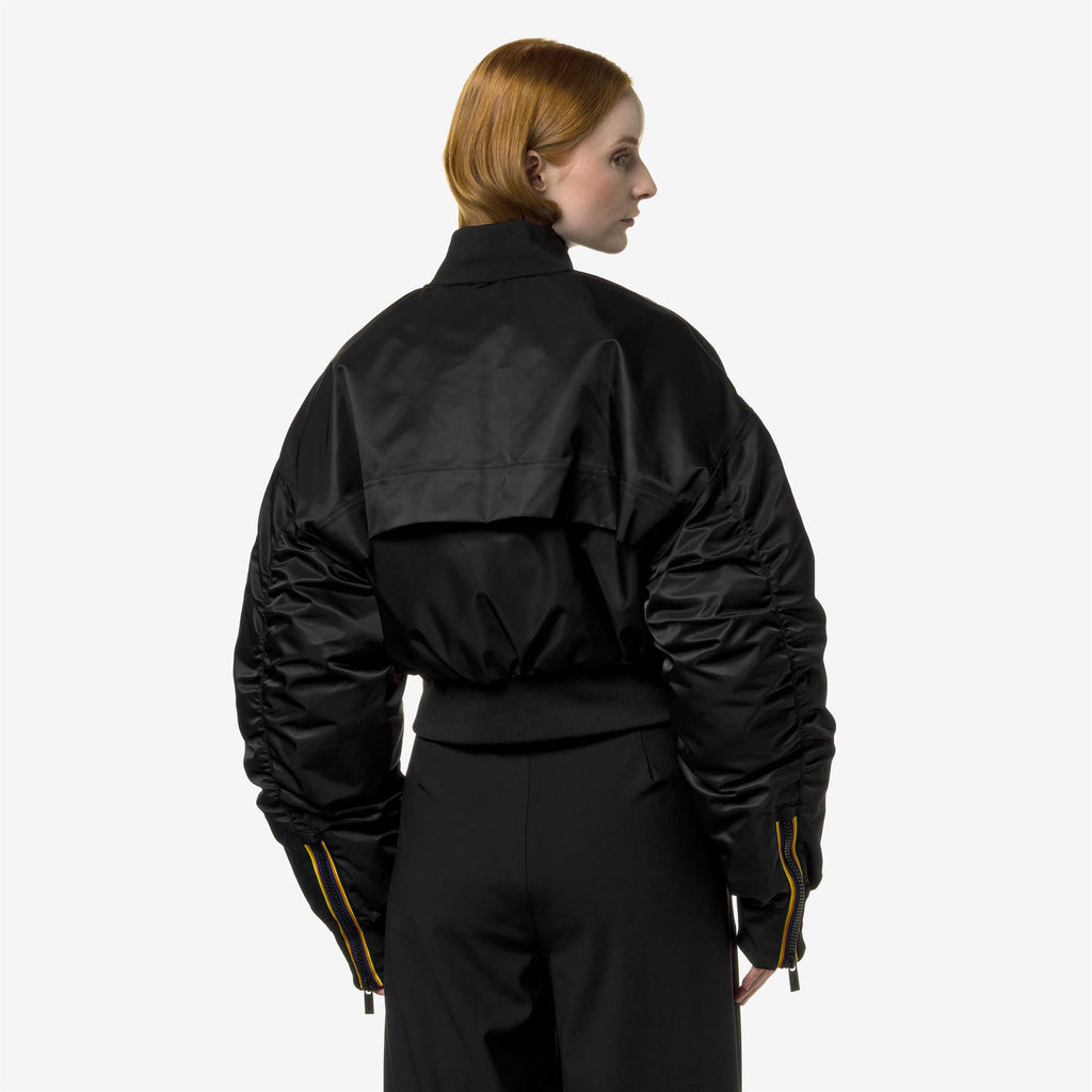 Jackets_Woman_LONCROP THERMO SHINY TWILL_Short_Black Pure - Commercial 6