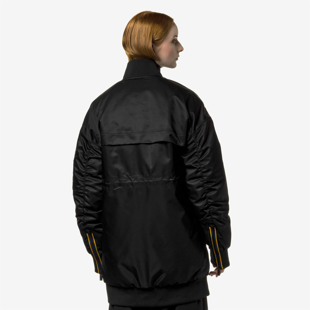Jackets_Woman_LONW THERMO SHINY TWILL_3/4 Length_Black Pure - Commercial 6