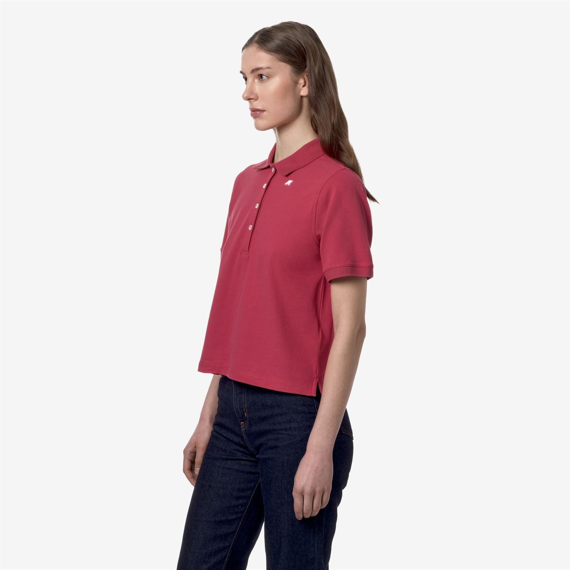 Polo Shirts_Woman_LISELLE_Polo_DK PINK - Commercial 5