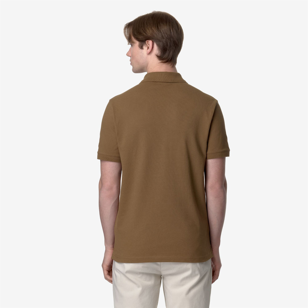 Polo Shirts Man AMEDEE PIQUE Polo BROWN CORDA Dressed Front Double		
