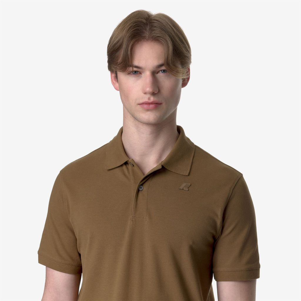 Polo Shirts_Man_AMEDEE SLIM PIQUE_Polo_Brown Corda - Commercial 7