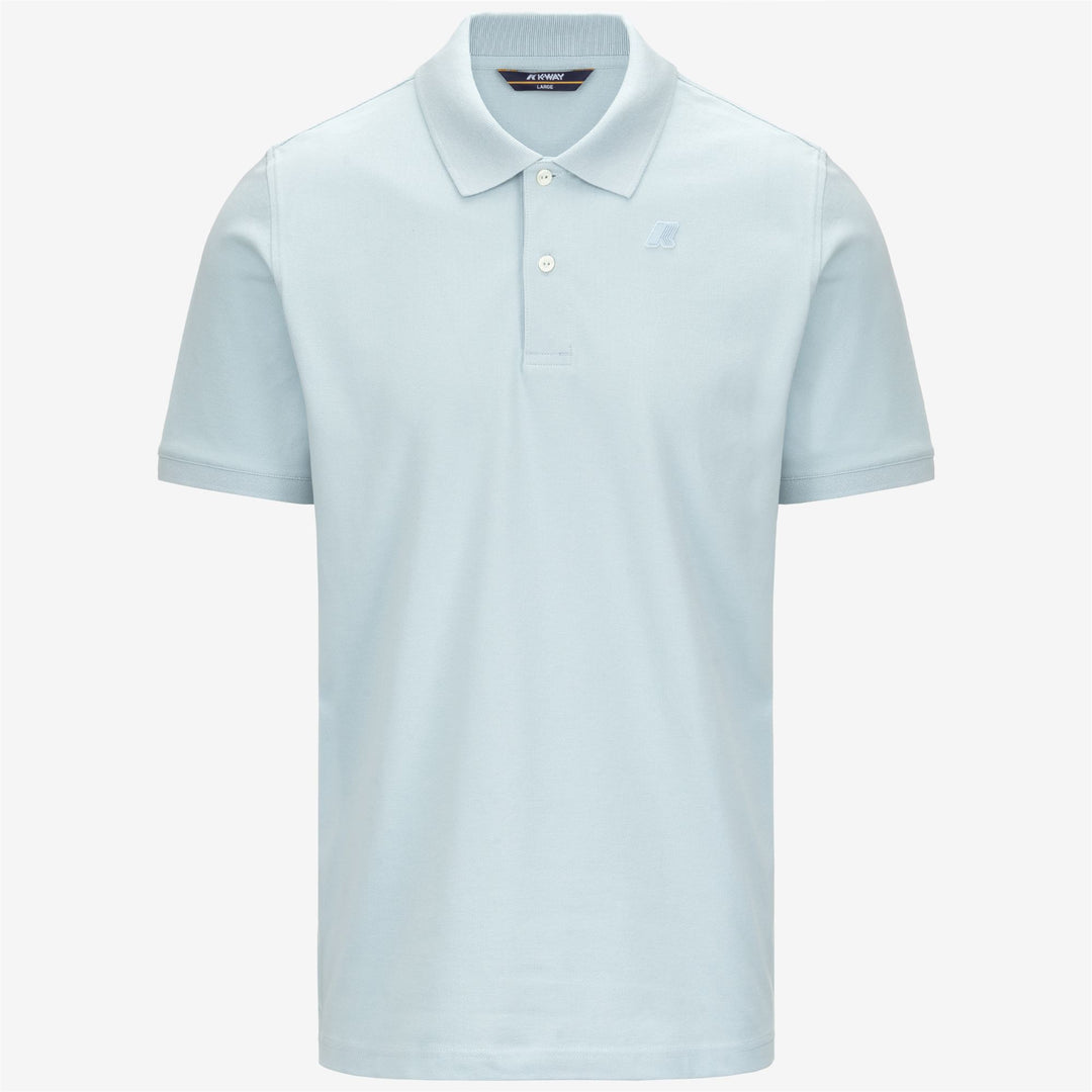 Baby Blue Men's Stretch Pique Polo Shirt for City Wear main