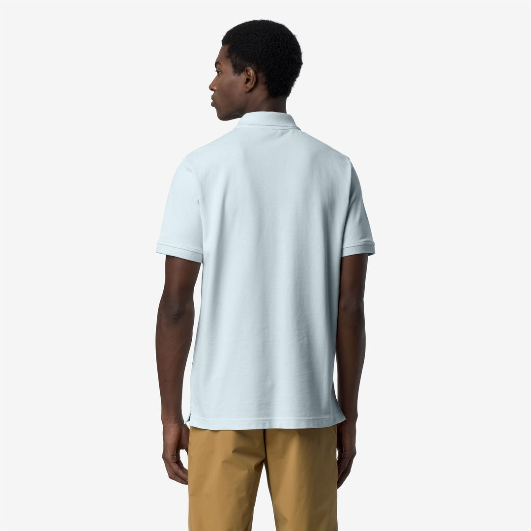 Baby Blue Men's Stretch Pique Polo Shirt for City Wear main