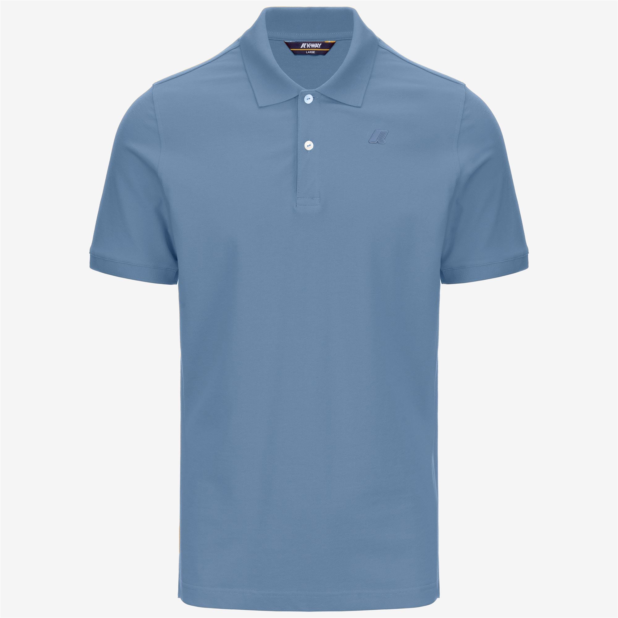 Polo Shirts_Man_AMEDEE SLIM PIQUE_Polo_Blue Allure - Commercial 1
