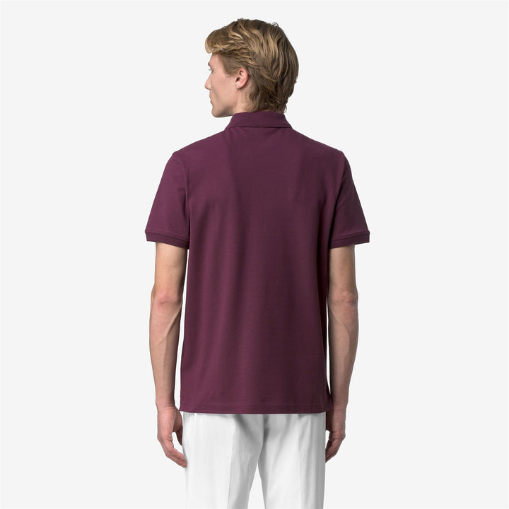 AMEDEE PIQUE SLIM - Polo Shirts - Polo - Man - VIOLET MAUVE WINE 5