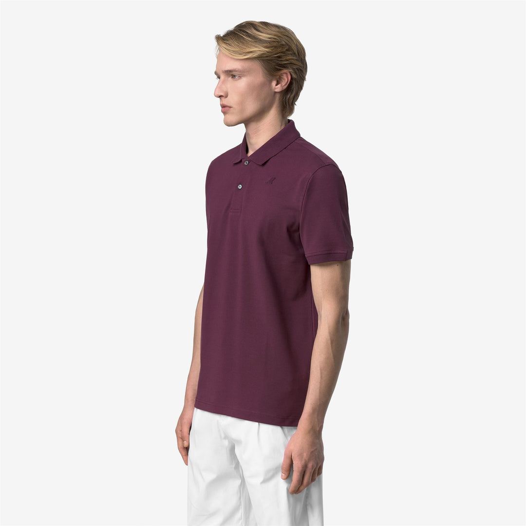 AMEDEE PIQUE SLIM - Polo Shirts - Polo - Man - VIOLET MAUVE WINE main