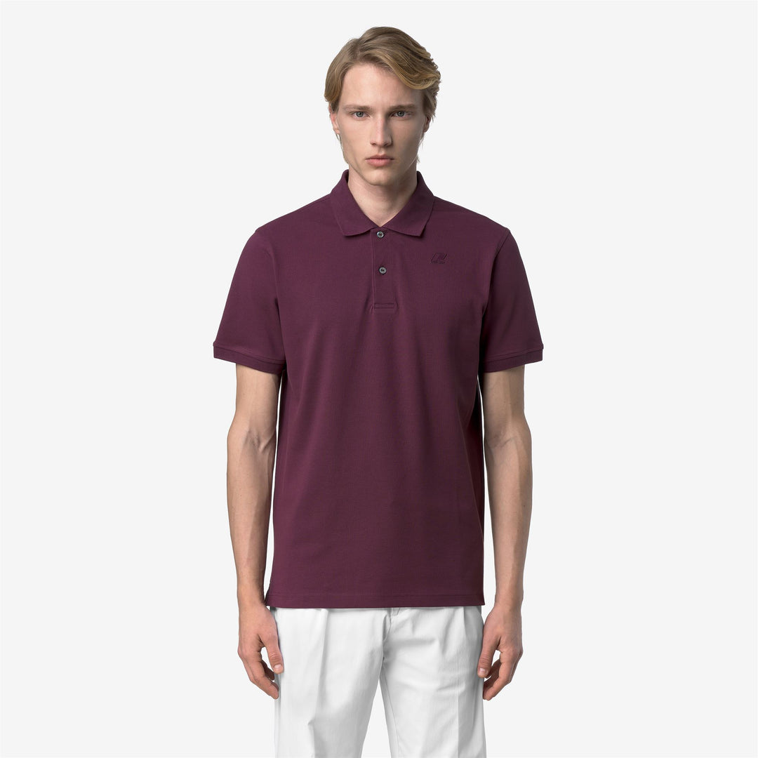 AMEDEE PIQUE SLIM - Polo Shirts - Polo - Man - VIOLET MAUVE WINE main