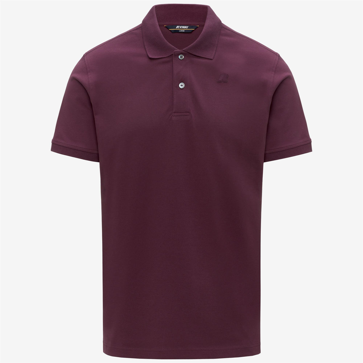 Polo Shirts_Man_AMEDEE SLIM PIQUE_Polo_Violet Mauve Wine - Commercial 1