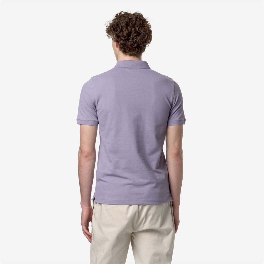 Polo Shirt Stretch Piquè Uomo Blu Viola per Abbigliamento Cittadino main