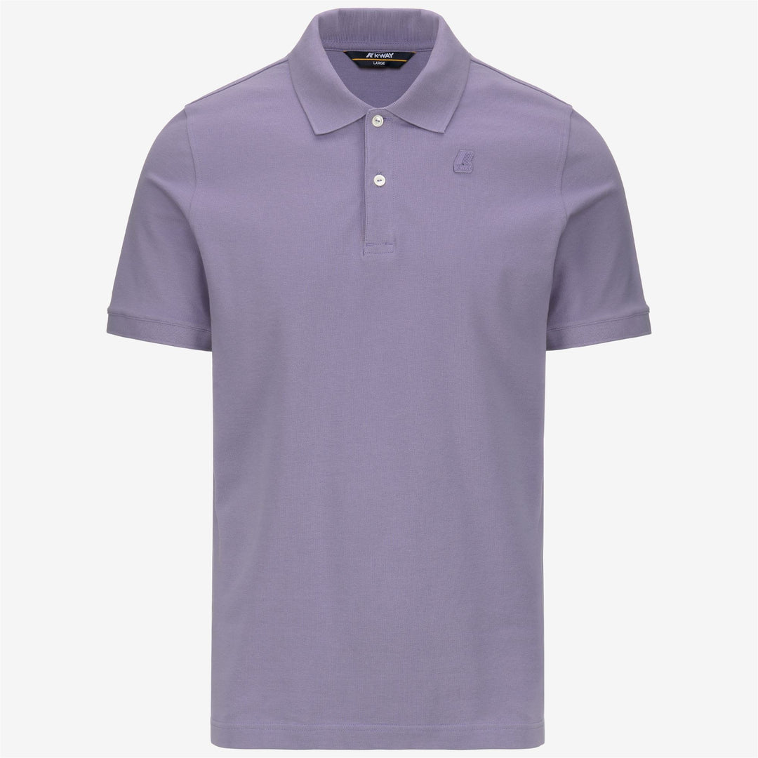 Polo Shirt Stretch Piquè Uomo Blu Viola per Abbigliamento Cittadino main