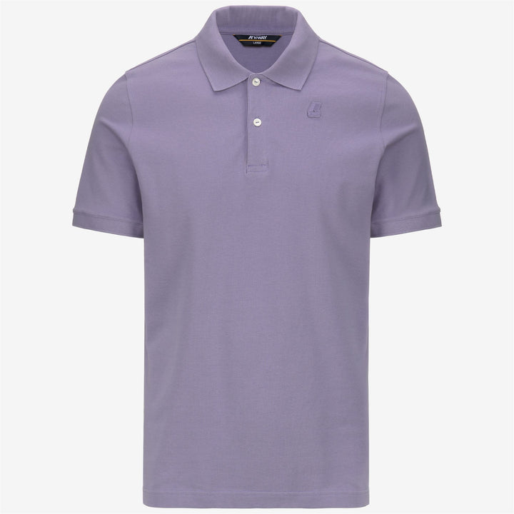 Polo Shirt Stretch Piquè Uomo Blu Viola per Abbigliamento Cittadino 5