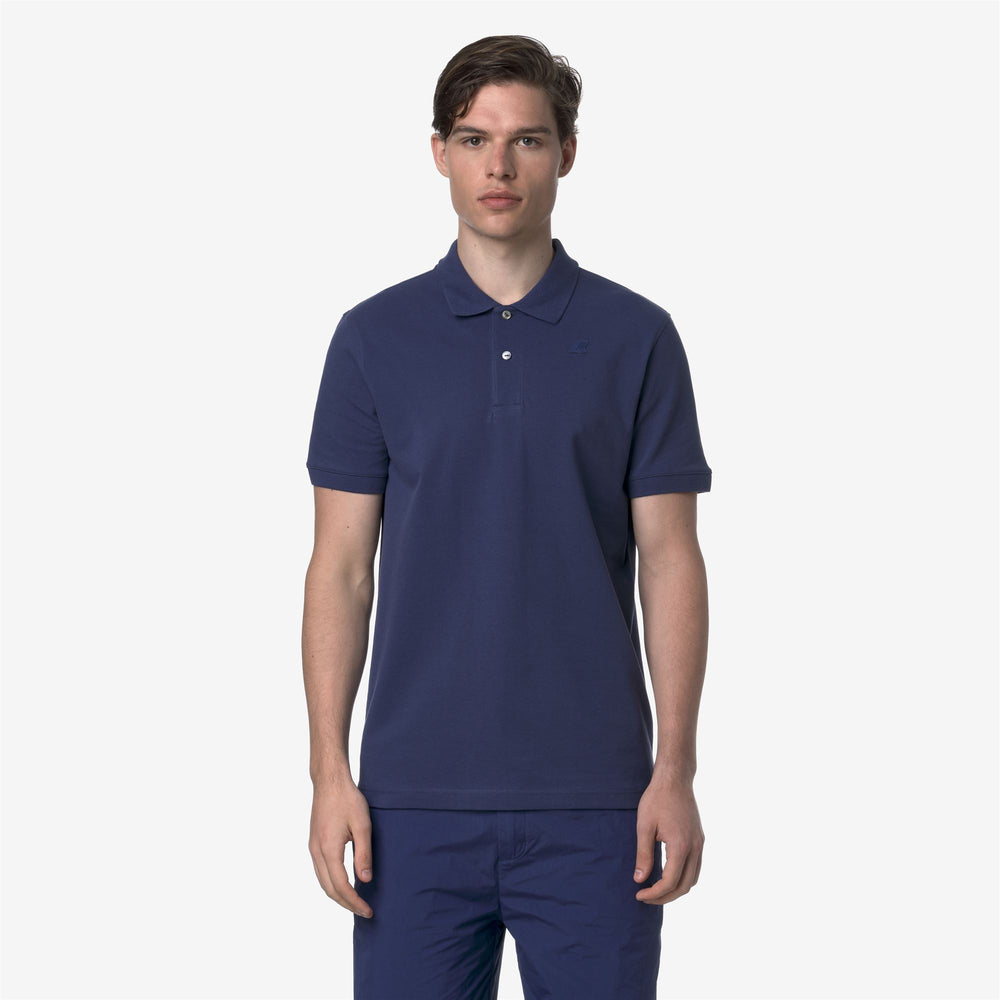 Camisa Polo de Piqué Stretch Cobalto Profundo para Hombre 02
