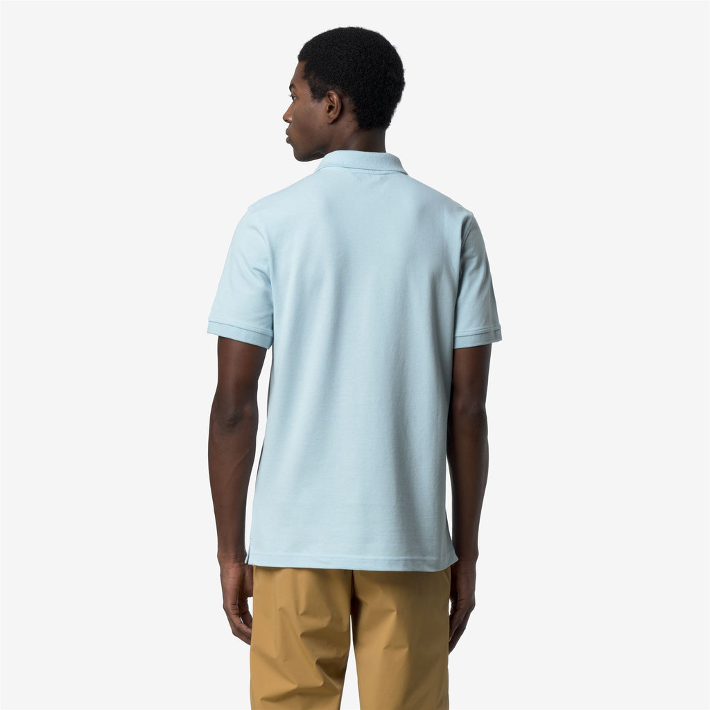 Polo Shirts_Man_AMEDEE SLIM PIQUE_Polo_Blue Dream - Commercial 6