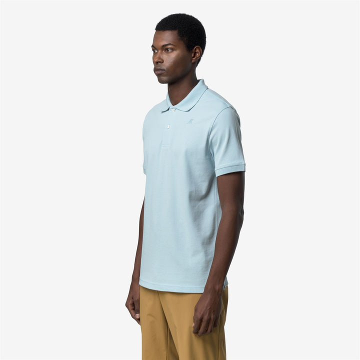 AMEDEE PIQUE SLIM Polo Shirt Polo Uomo Blue Dream 2