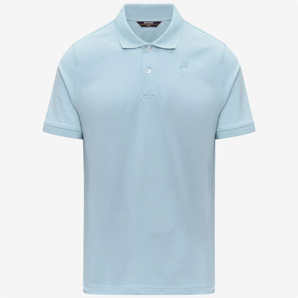 Polo Shirts_Man_AMEDEE SLIM PIQUE_Polo_Blue Dream - Commercial 1