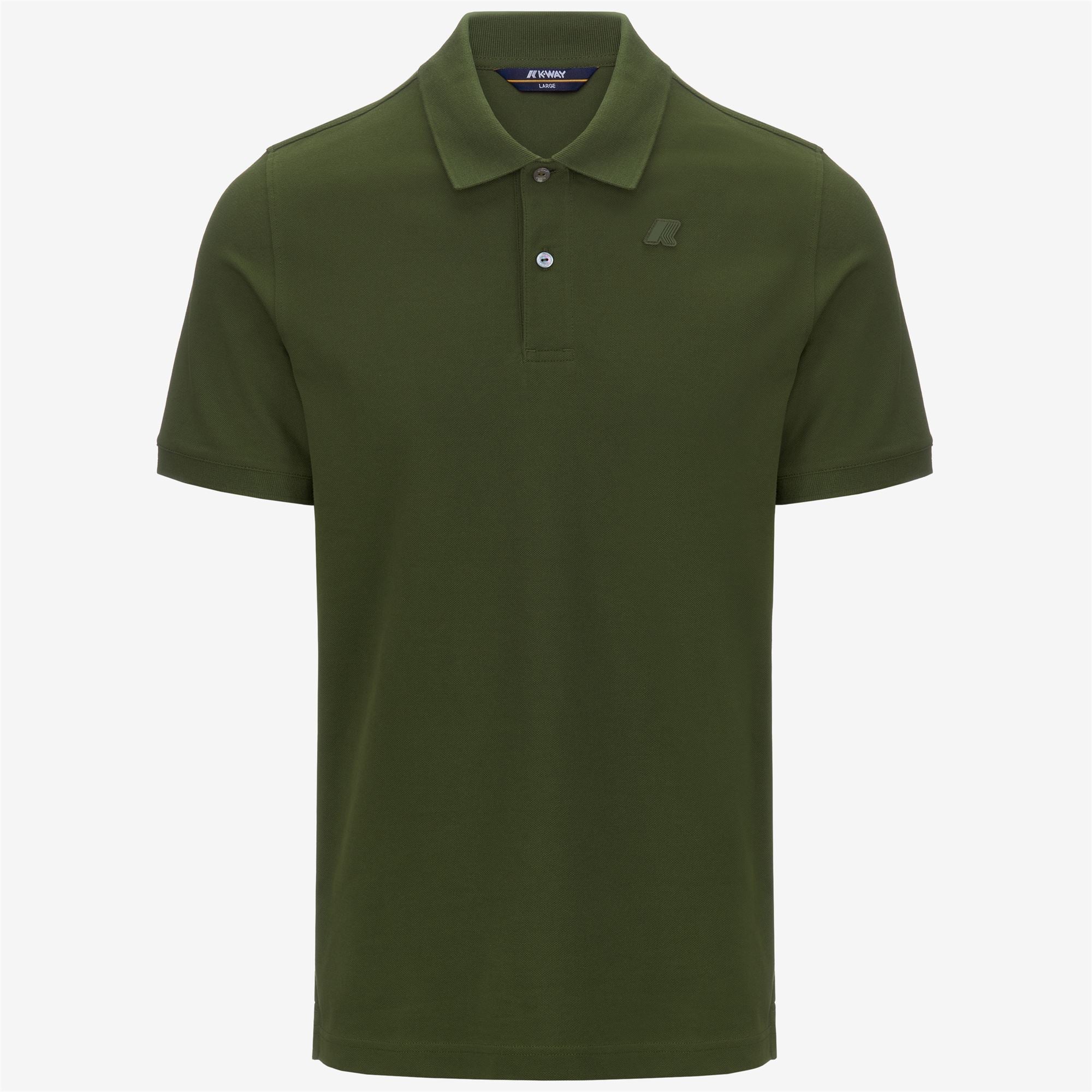 Polo Shirts_Man_AMEDEE SLIM PIQUE_Polo_Green Cypress - Commercial 1