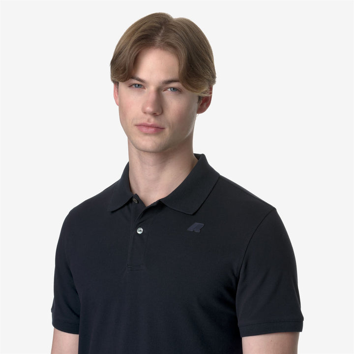 Camisa Polo de Piqué Elástica Azul para Hombre para Uso Urbano 2