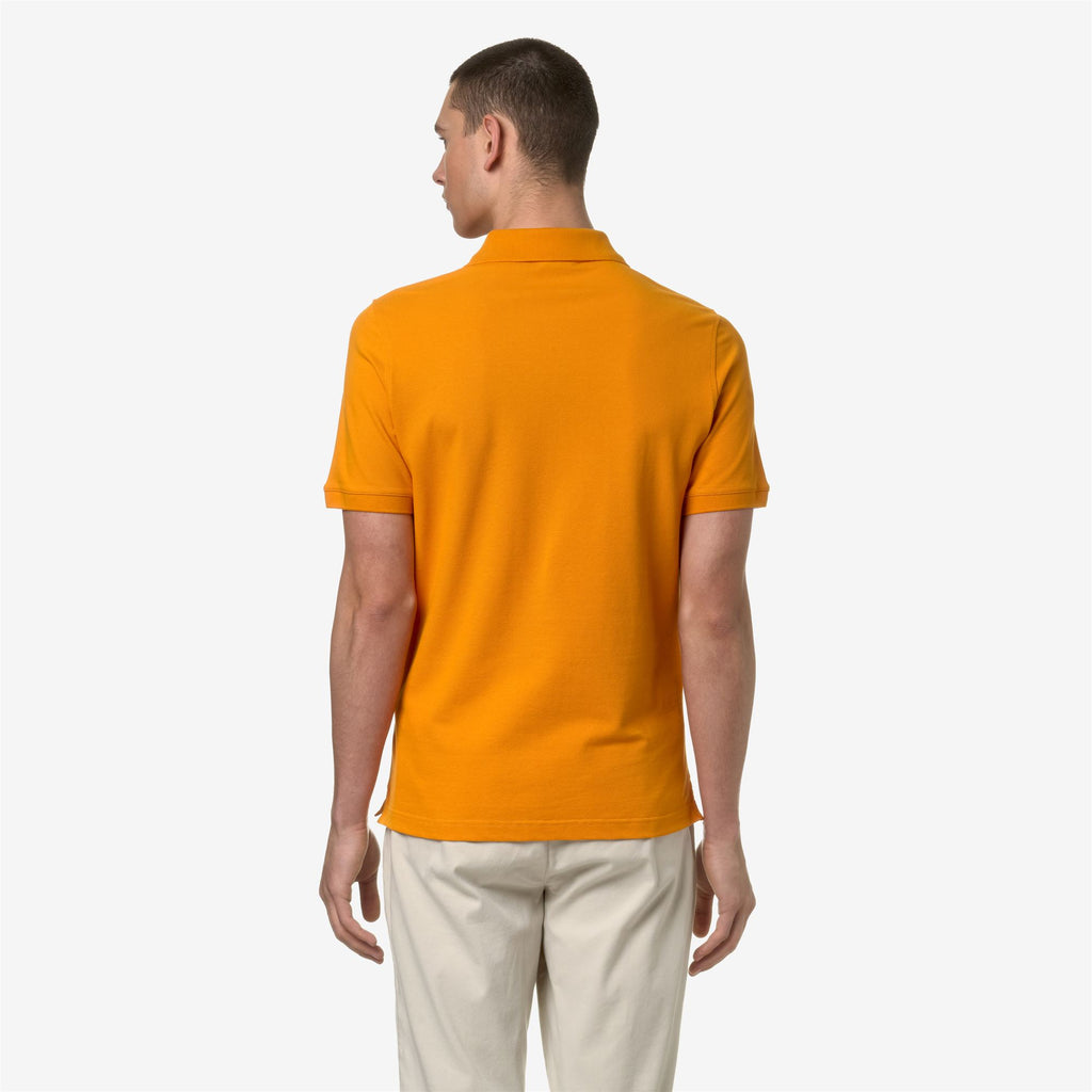 Polo Shirts_Man_AMEDEE SLIM PIQUE_Polo_Orange Md - Commercial 6
