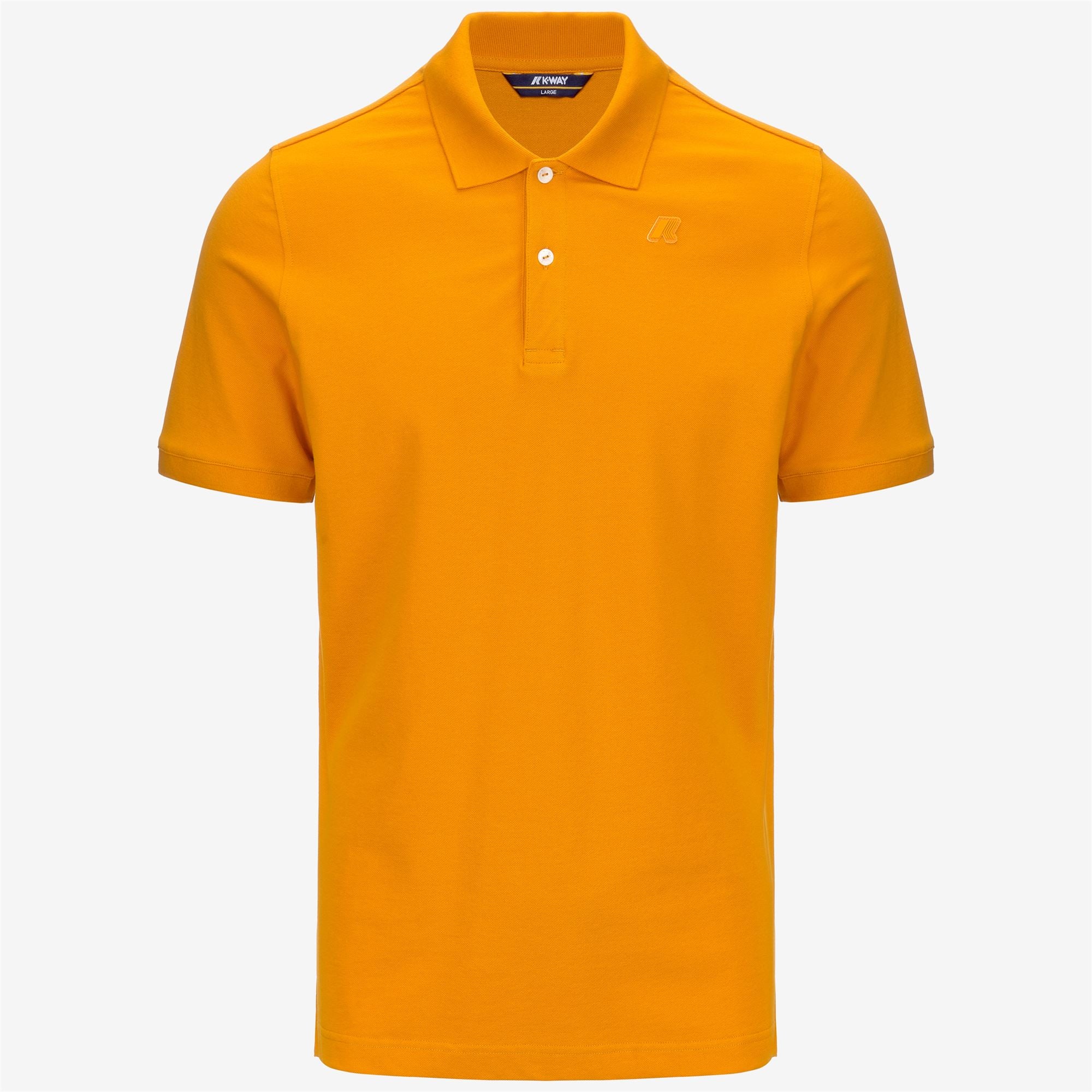 Polo Shirts_Man_AMEDEE SLIM PIQUE_Polo_Orange Md - Commercial 1