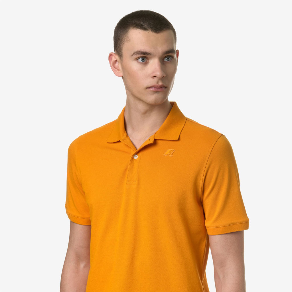 Polo Shirts_Man_AMEDEE SLIM PIQUE_Polo_Orange Md - Commercial 7