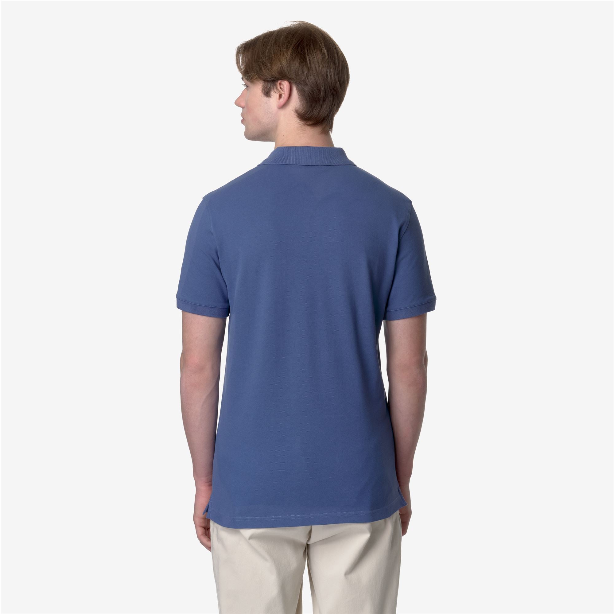 Polo Shirts_Man_AMEDEE SLIM PIQUE_Polo_Blue Fiord - Commercial 6