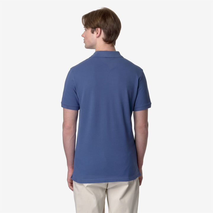Polo Shirts Man AMEDEE PIQUE Polo BLUE FIORD Dressed Front Double		