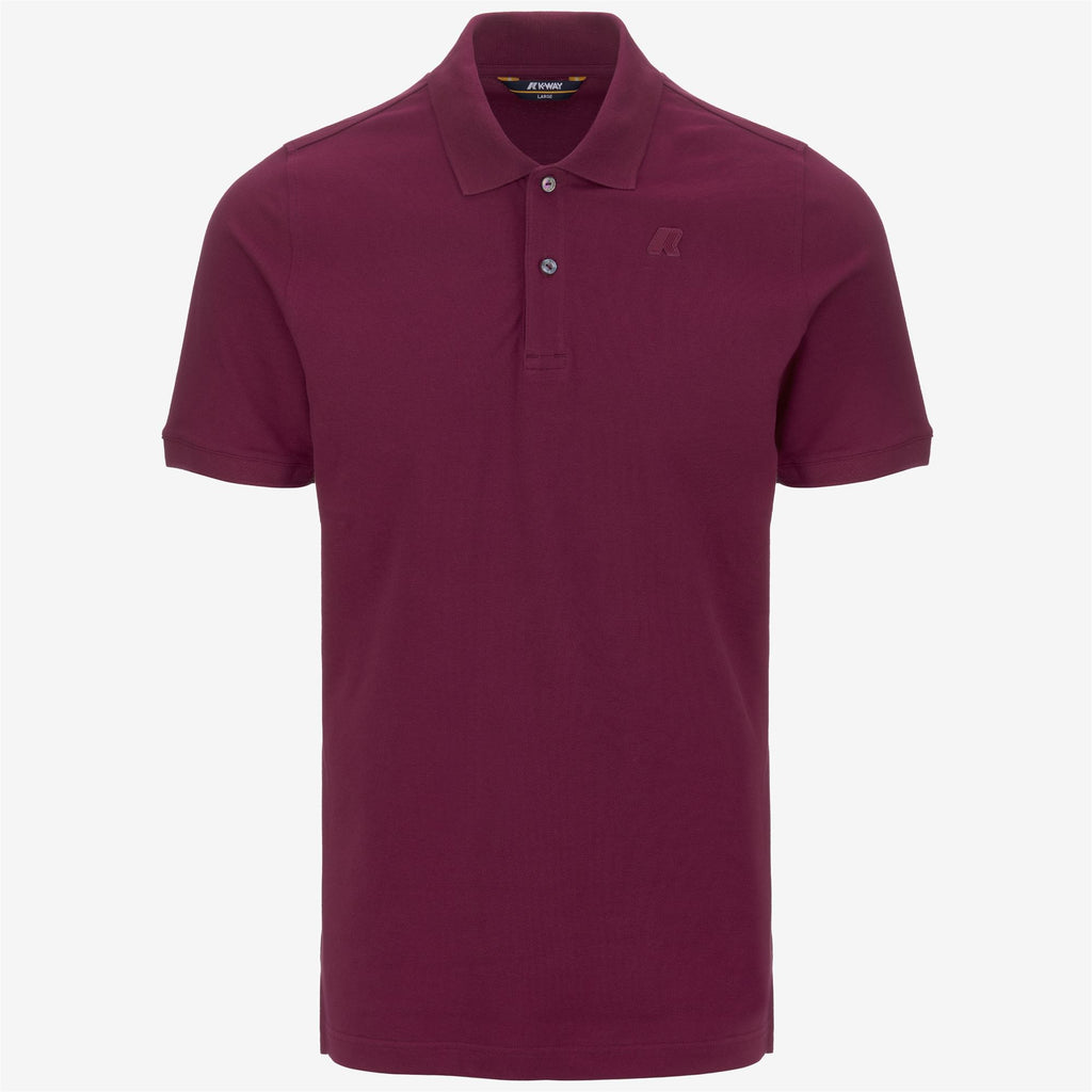 Polo Shirts_Man_AMEDEE SLIM PIQUE_Polo_Red Dk - Commercial 1