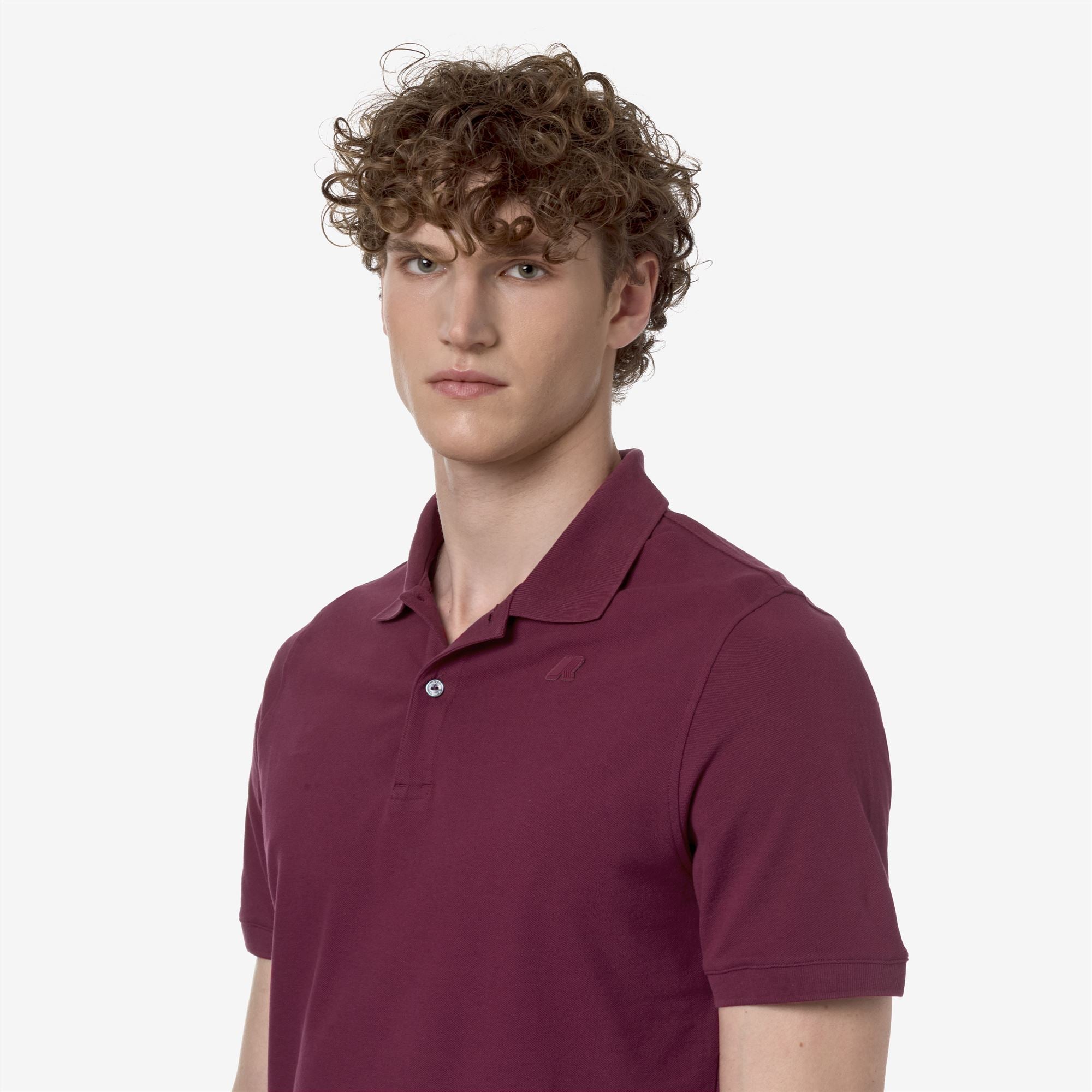 Polo Shirts_Man_AMEDEE SLIM PIQUE_Polo_Red Dk - Commercial 7