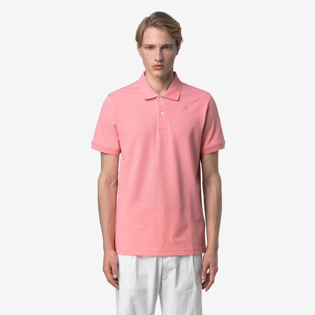 AMEDEE PIQUE SLIM Polo Shirts Polo Man Pink Geranium 01