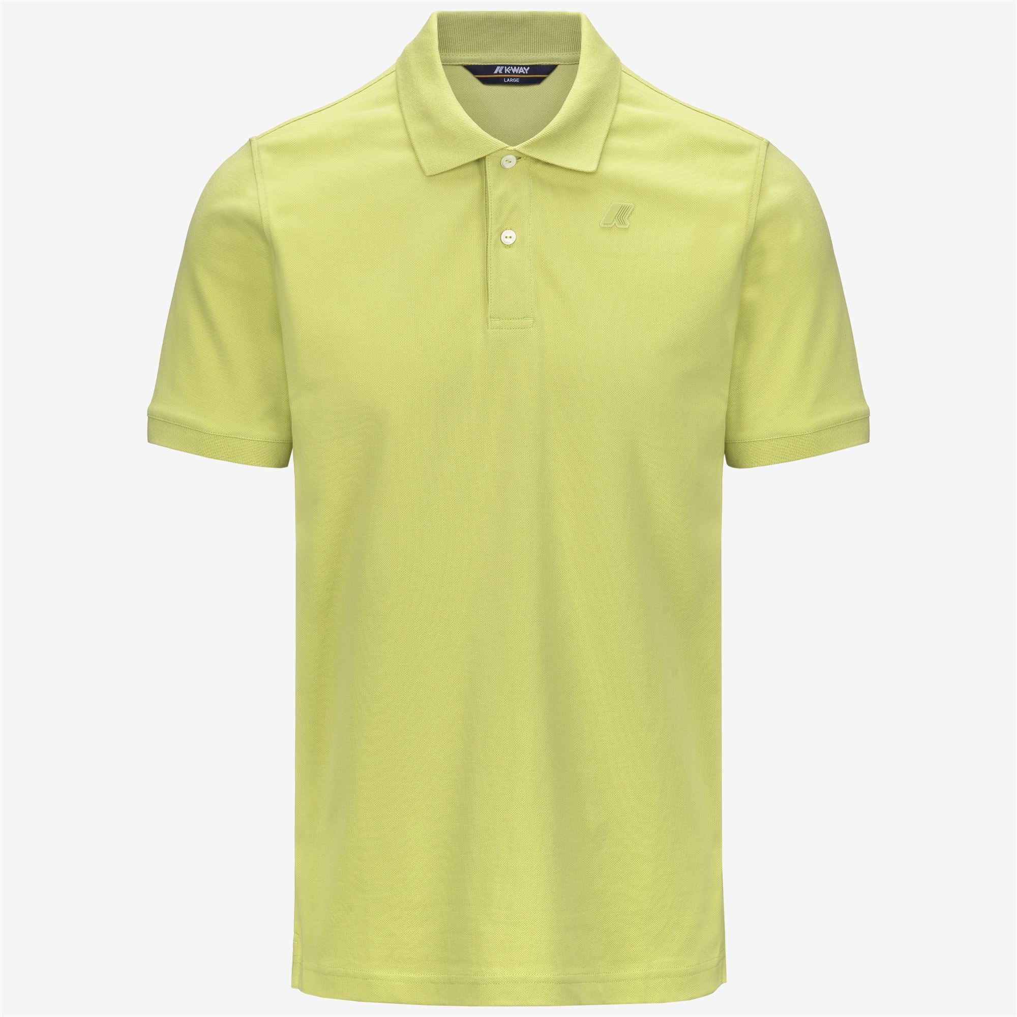 Polo Shirts_Man_AMEDEE SLIM PIQUE_Polo_Green Celery - Commercial 1