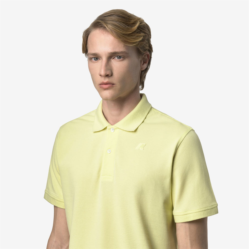 Polo Shirts_Man_AMEDEE SLIM PIQUE_Polo_Yellow Lime - Commercial 7