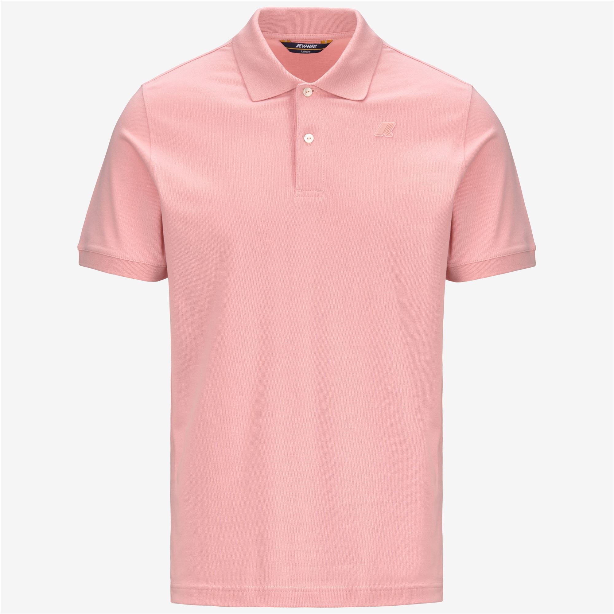 Polo Shirts_Man_AMEDEE SLIM PIQUE_Polo_Pink Ash - Commercial 1
