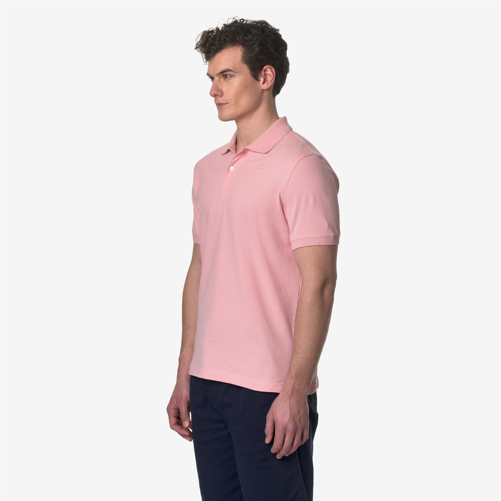 Polo Shirts_Man_AMEDEE SLIM PIQUE_Polo_Pink Ash - Commercial 5