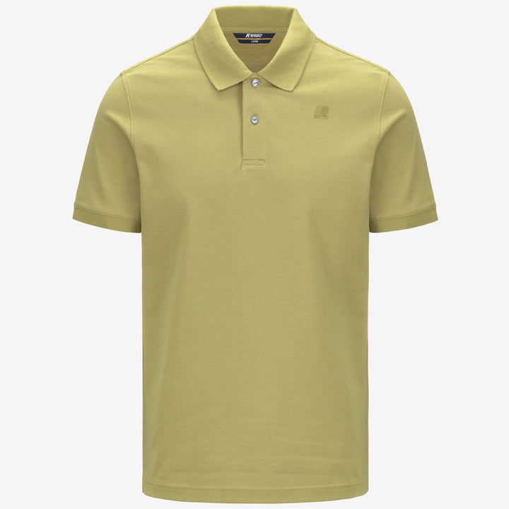 Camisa Polo de Piqué Elástica Verde Musgo para Hombre para Ciudad 1