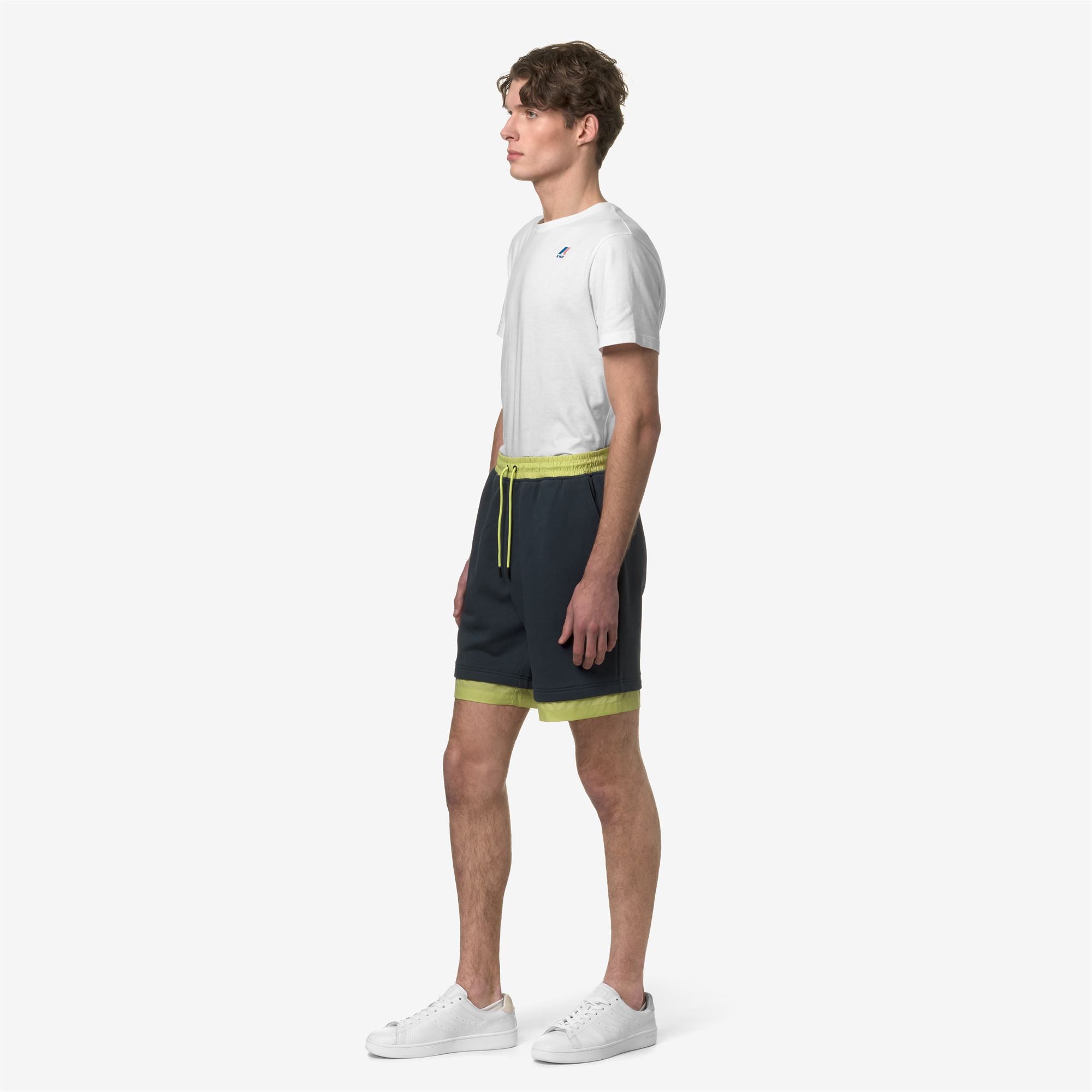 Shorts_Unisex_LE VRAI NESTOR NYLON PC_Sport Shorts_Blue Depth-Green Celery - Commercial 5
