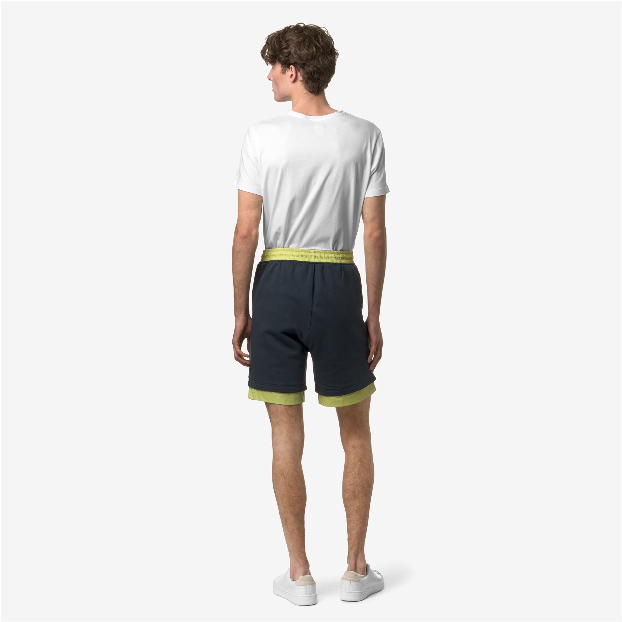Shorts_Unisex_LE VRAI NESTOR NYLON PC_Sport Shorts_Blue Depth-Green Celery - Commercial 6